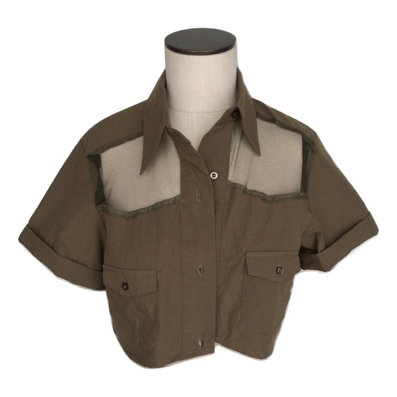 To Love Kuvaa Jackets & Blazers - NWT Medium To Love Kuvaa LF Military Crop Jacket